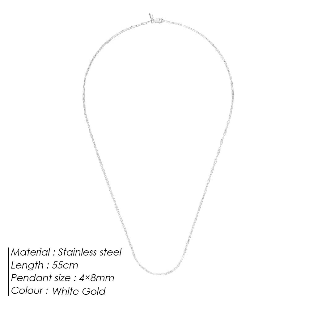 2MM Paperclip Necklace